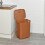 URBN Living (45L Beige) 45/55L Plastic Rattan Laundry Clothes Bin Basket 5