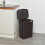 URBN Living (45L Brown) 45/55L Plastic Rattan Laundry Clothes Bin Basket 5