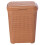 URBN Living (55L Beige) 45/55L Plastic Rattan Laundry Clothes Bin Basket 2