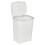 URBN Living (55L White) 45/55L Plastic Rattan Laundry Clothes Bin Basket 1