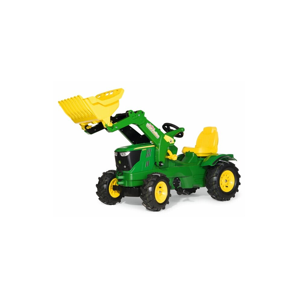 Rolly Toys John Deere 6210R Tractor With Frontloader & Pneumatic Tyres