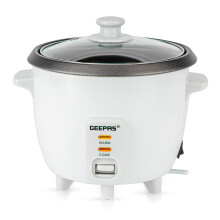 Geepas 450W Rice Cooker, 0.6L Electric, Keep Warm Function, Automatic