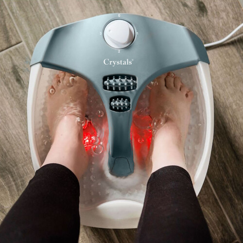Foot Spa Bath Massager Heat Bubbles Vibration Masssage Rollers Pedicure 2