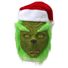 Kerst Grinch-masker voor volwassenen – cosplay-kostuum – helm – latexmaskers – Kerstfeest