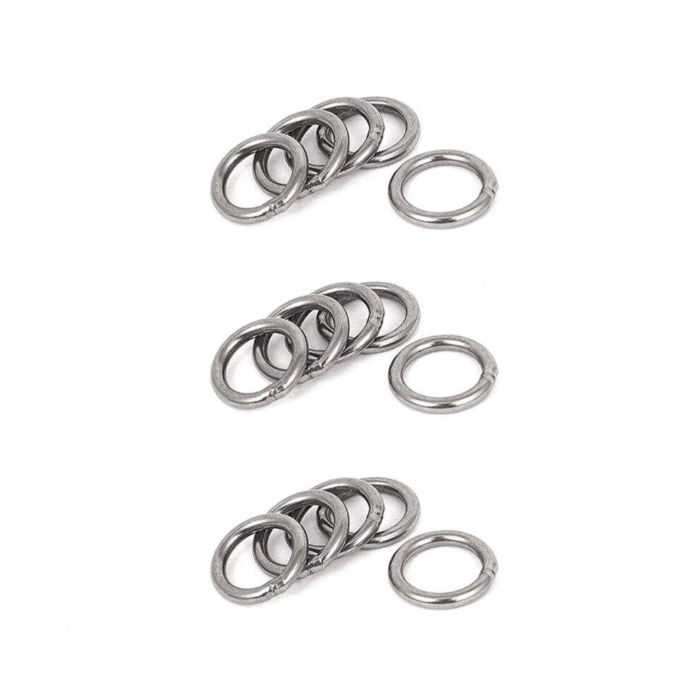 20Mm X 3Mm Stainless Steel Webbing Strapping Welded O Rings 15 Pcs 4761833204923