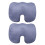 2X Cushion Premium Orthopedic Coccyx Sciatica Cushion Wheelchair Office Chair for Lower Back Tailbone Pad 1