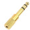 Quarter Inch Adapter, 6.35mm (1/4 Inch) Male to 3.5mm (1/8 Inch) Female Headphone Jack Plug, Gold 12 Pack 3