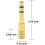 Quarter Inch Adapter, 6.35mm (1/4 Inch) Male to 3.5mm (1/8 Inch) Female Headphone Jack Plug, Gold 12 Pack 5