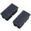 40 Pcs Black Plastic Rectangular Blanking End Caps Inserts 20mm x 40mm 2