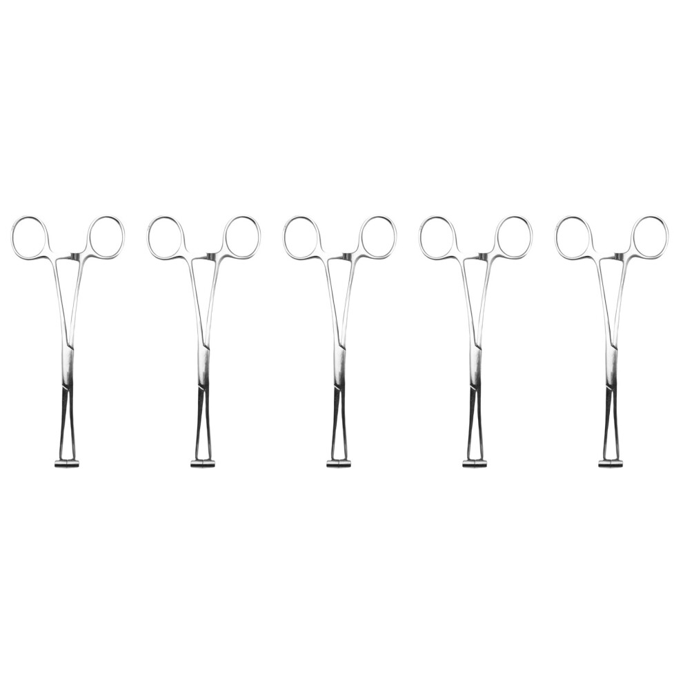Tlily 5X Septum Forcep Stainless Steel Needle Clamp, Body Piercing Tool Professional Puncture Tool For Eyebrow Pierced