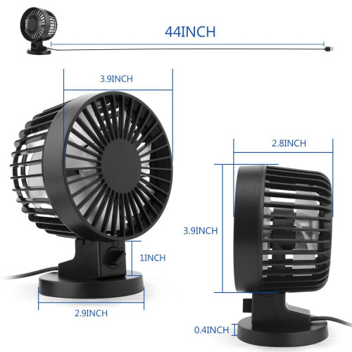 2X Personal Mini USB Fan Noiseless Table Desk Fan with Dual Blades