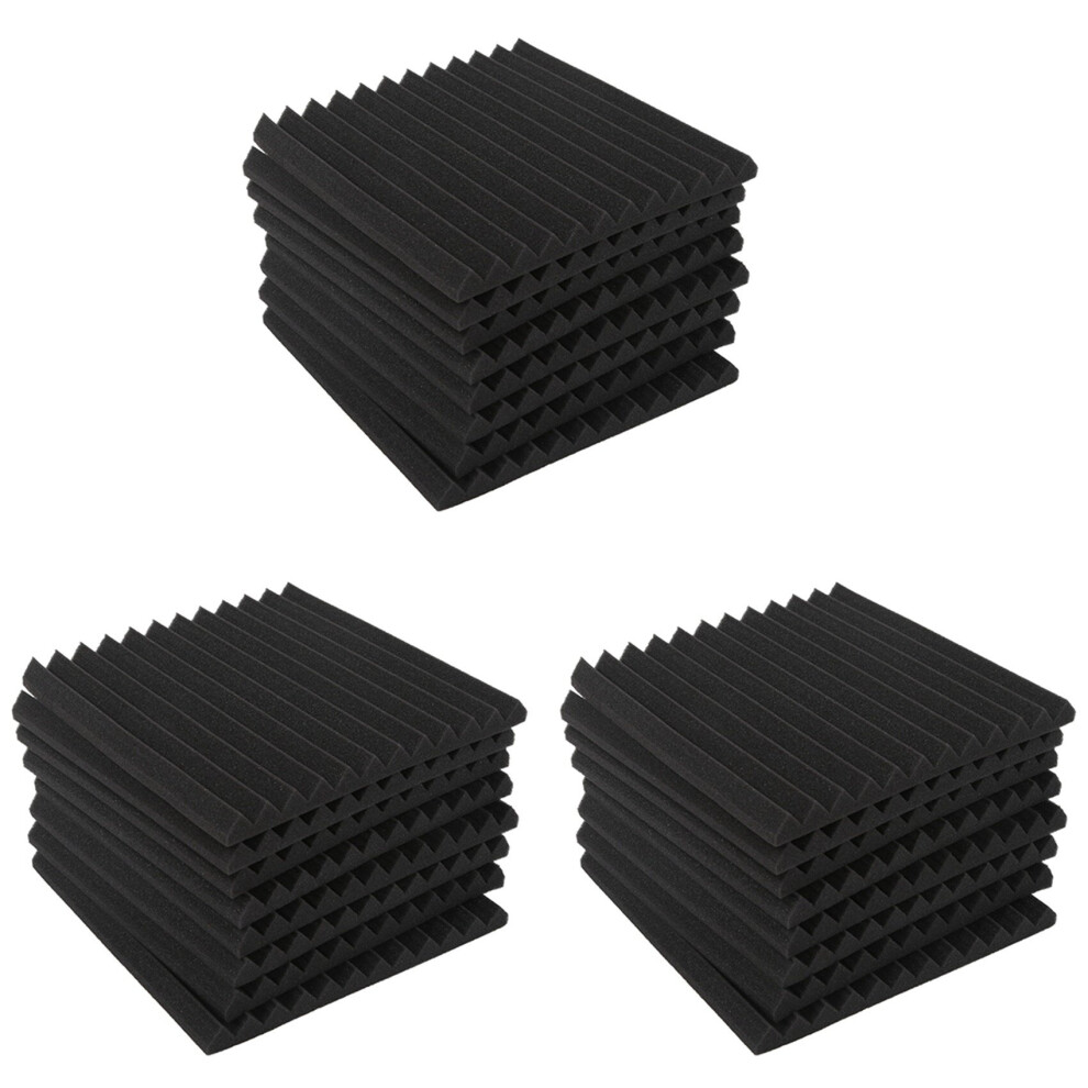 Wedge Acoustic Foam With Adhesive Tape 24 Pcs Soundproof Panels,Silencing Sponge 4761833223177