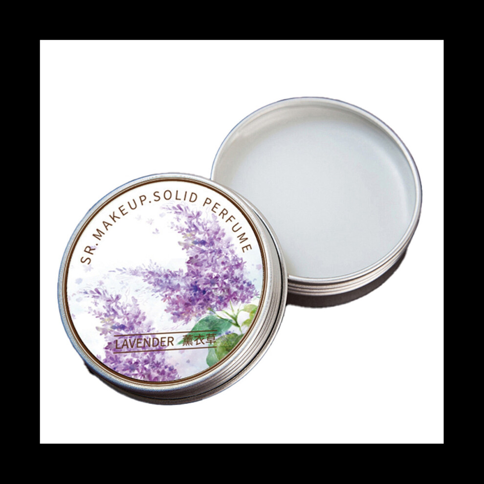Tlily Lavender 5 Pcs Women Solid Perfume Portable Solid Balm Long-Lasting Fragrances Elegant Female Solid Perfumes(Lavender)