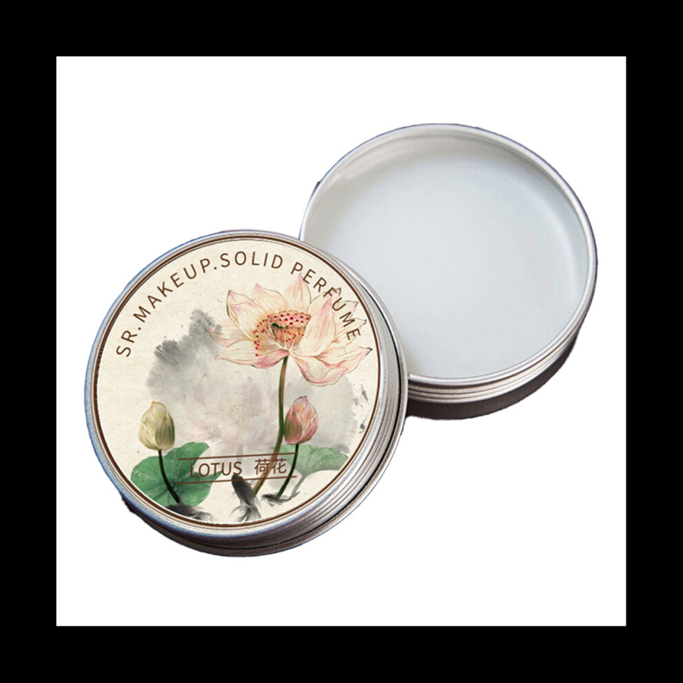 Tlily 5 Pcs Women Solid Perfume Portable Solid Balm Long-Lasting Fragrances Elegant Female Solid Perfumes(Lotus)