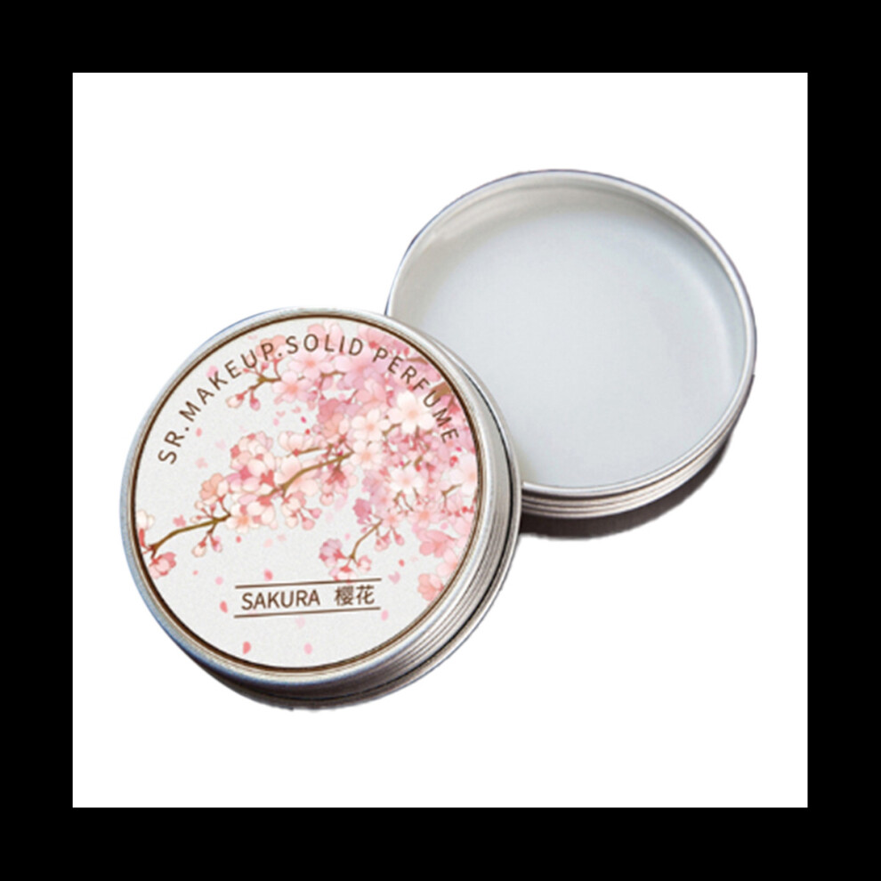 Tlily 5 Pcs Women Solid Perfume Portable Solid Balm Long-Lasting Fragrances Elegant Female Solid Perfumes(Cherry Blossoms)
