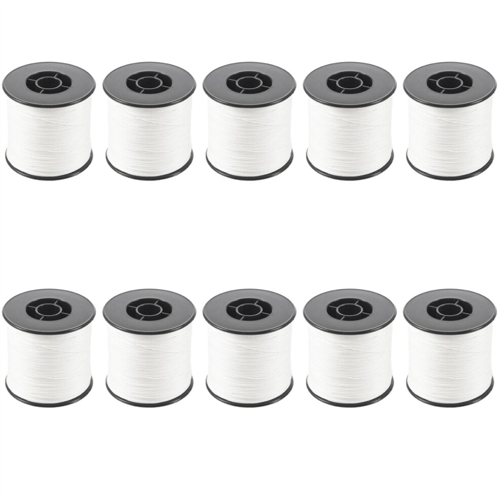 10X. 500M 100LB 0.5mm Super Strong Braided Fishing Line PE 4 Strands Color:White-image-OPC-PBXZ7SX-NEW