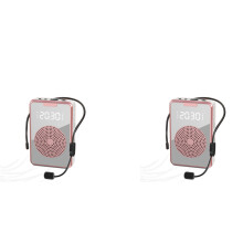 2X Portable Voice Amplifier for Teachers with Microphone Headset,Rechargeable Speaker for Training,Tour Guide,Classroom