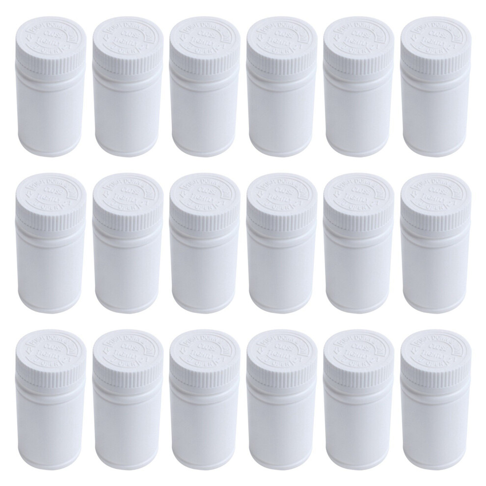 Tlily Plastic Empty Medicine Bottles Pill Tablet Container Holder 9Pcs White