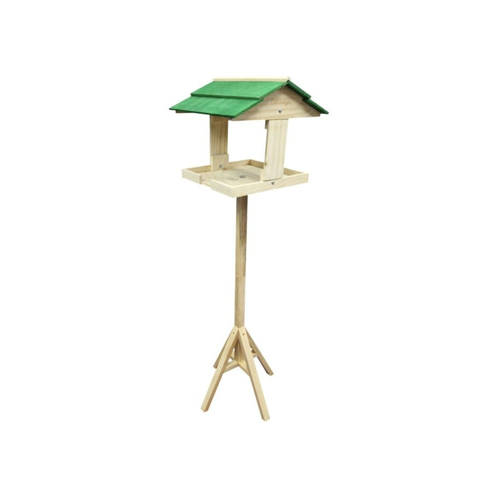 Wooden Wild Bird Feeding Station Table Free Standing Bird Table