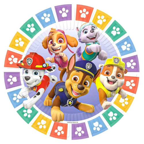 Paw Patrol 23cm Plates (8)