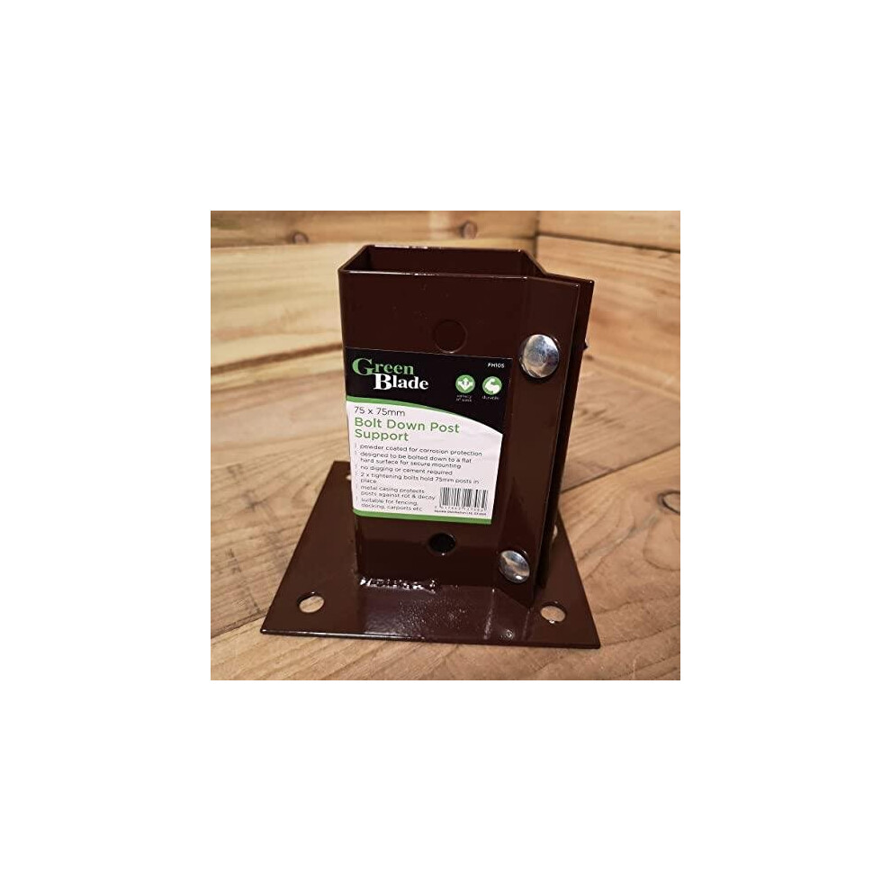Bolt Down Post Support 7.5 x 7.5cm
