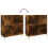 VidaXL (smoked oak) vidaXL Record Cabinet Record Player Stand Sideboard Engineered Wood 7