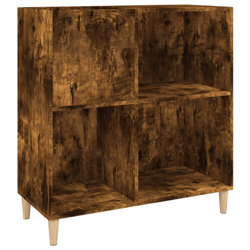 VidaXL (smoked oak) vidaXL Record Cabinet Record Player Stand Sideboard Engineered Wood 1