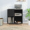VidaXL (black) vidaXL Record Cabinet Record Player Stand Sideboard Engineered Wood 3
