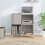 VidaXL (grey sonoma) vidaXL Record Cabinet Record Player Stand Sideboard Engineered Wood 3