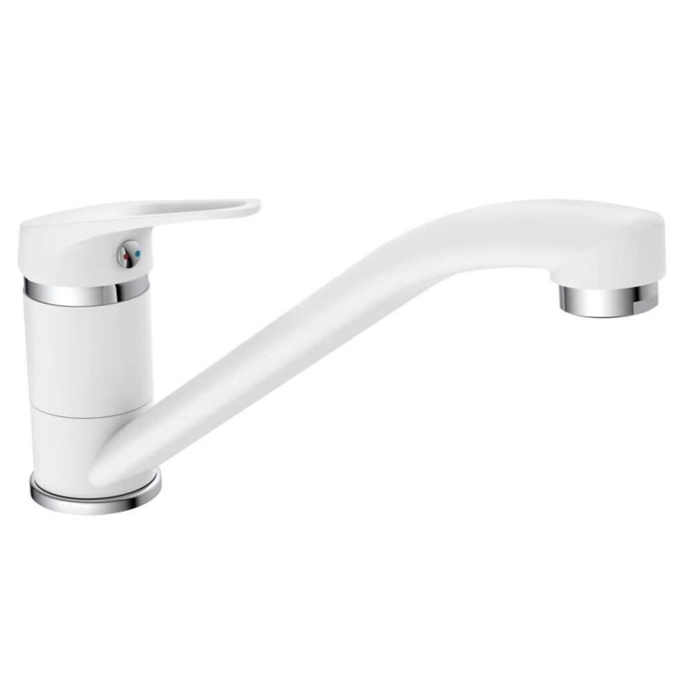 (White) Eisl Kitchen Mixer Tap Sink Tap Kitchen Basin Tap Sink Faucet Speed-Chrome 9002560793478