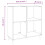 VidaXL (black) vidaXL Record Cabinet Record Player Stand Sideboard Engineered Wood 9