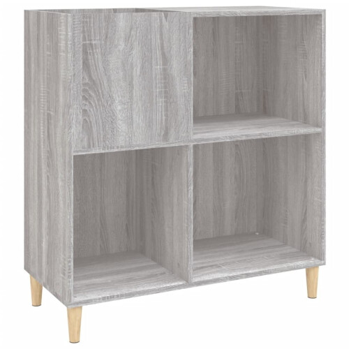 VidaXL (grey sonoma) vidaXL Record Cabinet Record Player Stand Sideboard Engineered Wood