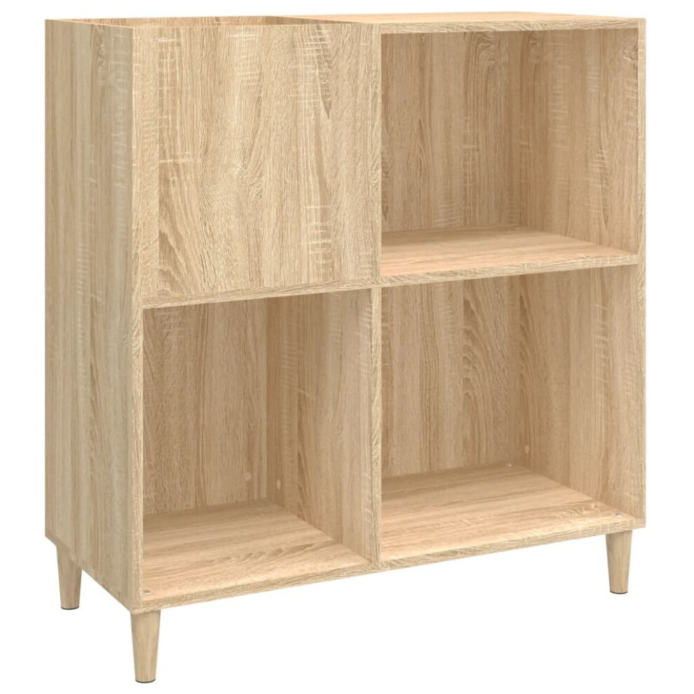 Vidaxl (Sonoma Oak) Record Cabinet Record Player Stand Sideboard Engineered Wood