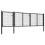 VidaXL vidaXL Gartentor aus Stahl 400 x 75 cm Anthrazit 2