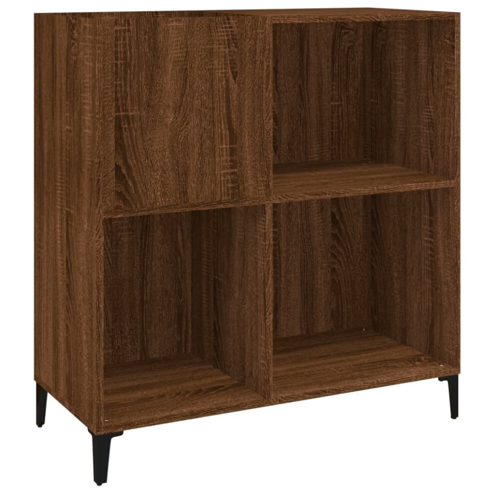 (brown oak) vidaXL Record Cabinet Sideboard Side Cabinet Engineered Wood