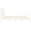 VidaXL (white, 200 x 200 cm) vidaXL Bed Frame Bed Base with Headboard Honey Brown Small Double Solid Wood 7
