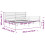 VidaXL (white, 200 x 200 cm) vidaXL Bed Frame Bed Base with Headboard Honey Brown Small Double Solid Wood 4