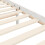 VidaXL (white, 200 x 200 cm) vidaXL Bed Frame Bed Base with Headboard Honey Brown Small Double Solid Wood 10