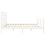 VidaXL (white, 200 x 200 cm) vidaXL Bed Frame Bed Base with Headboard Honey Brown Small Double Solid Wood 7