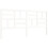 VidaXL (white, 200 x 200 cm) vidaXL Bed Frame Bed Base with Headboard Honey Brown Small Double Solid Wood 9