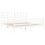 VidaXL (white, 200 x 200 cm) vidaXL Bed Frame Bed Base with Headboard Honey Brown Small Double Solid Wood 5
