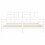 VidaXL (white, 200 x 200 cm) vidaXL Bed Frame Bed Base with Headboard Honey Brown Small Double Solid Wood 6