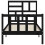 VidaXL (black, 75 x 190 cm) vidaXL Bed Frame Bed Base Platform Bed with Headboard Black Single Solid Wood 6