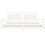 VidaXL (white, 200 x 200 cm) vidaXL Bed Frame Bed Base Platform Bed with Headboard Black Single Solid Wood 6