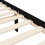 VidaXL (black, 200 x 200 cm) vidaXL Bed Frame Bed Base Platform Bed with Headboard Black Single Solid Wood 10