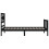 VidaXL (black, 75 x 190 cm) vidaXL Bed Frame Bed Base Platform Bed with Headboard Black Single Solid Wood 7