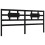 VidaXL (black, 200 x 200 cm) vidaXL Bed Frame Bed Base Platform Bed with Headboard Black Single Solid Wood 8