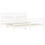 VidaXL (white, 200 x 200 cm) vidaXL Bed Frame Bed Base Platform Bed with Headboard Black Single Solid Wood 5