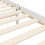 VidaXL (white, 200 x 200 cm) vidaXL Bed Frame Bed Base Platform Bed with Headboard Black Single Solid Wood 10