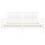 VidaXL (white, 200 x 200 cm) vidaXL Bed Frame Bed Base Platform Bed with Headboard Black Single Solid Wood 6